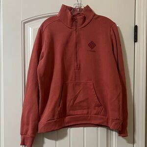 Columbia Men's Brick Red Zip-Up Sweater